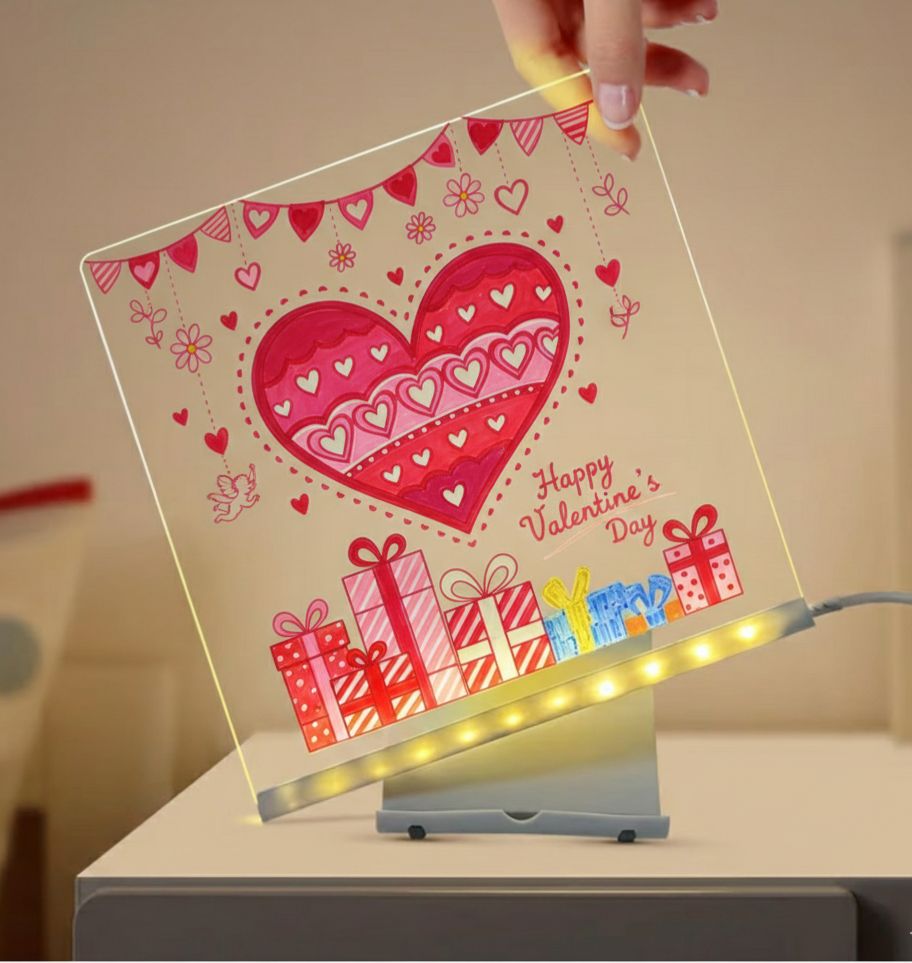 3D LED Acrylic Message Board- Write & glow gift light