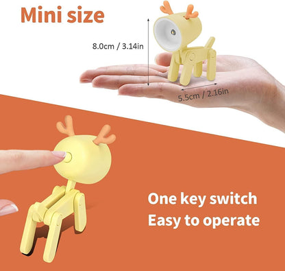 Mini LED Desk Lamp- Cute Deer Shape Night Light