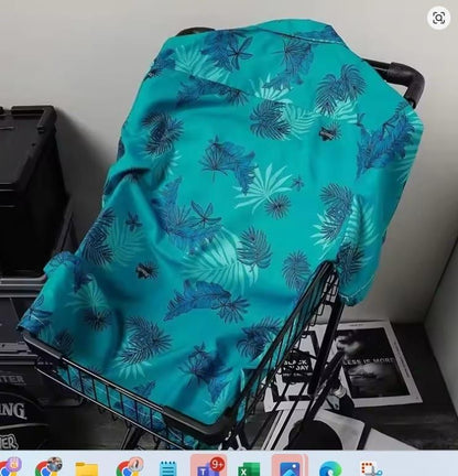 Men's Short Sleeve Tropical Print
