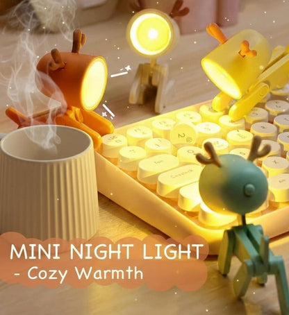 Mini LED Desk Lamp- Cute Deer Shape Night Light