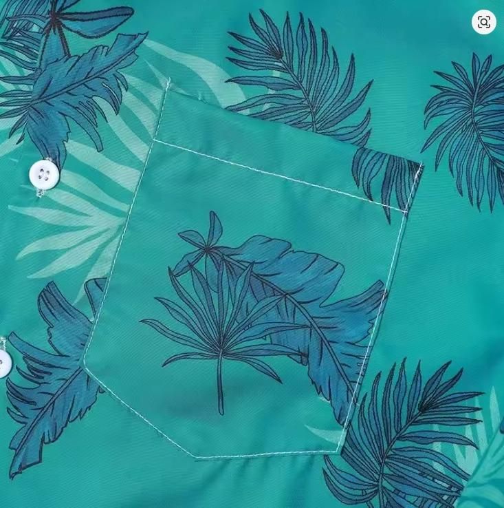 Men's Short Sleeve Tropical Print