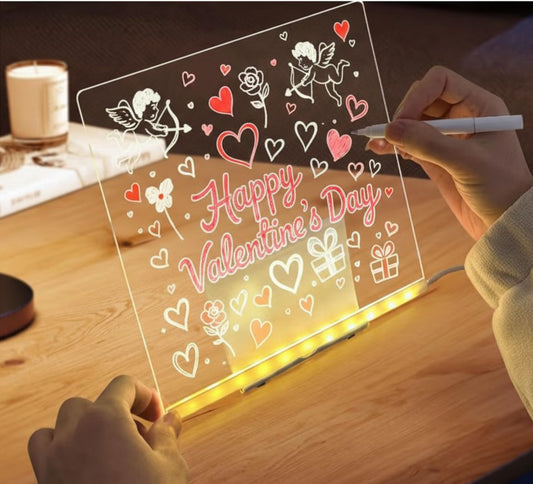 3D LED Acrylic Message Board- Write & glow gift light