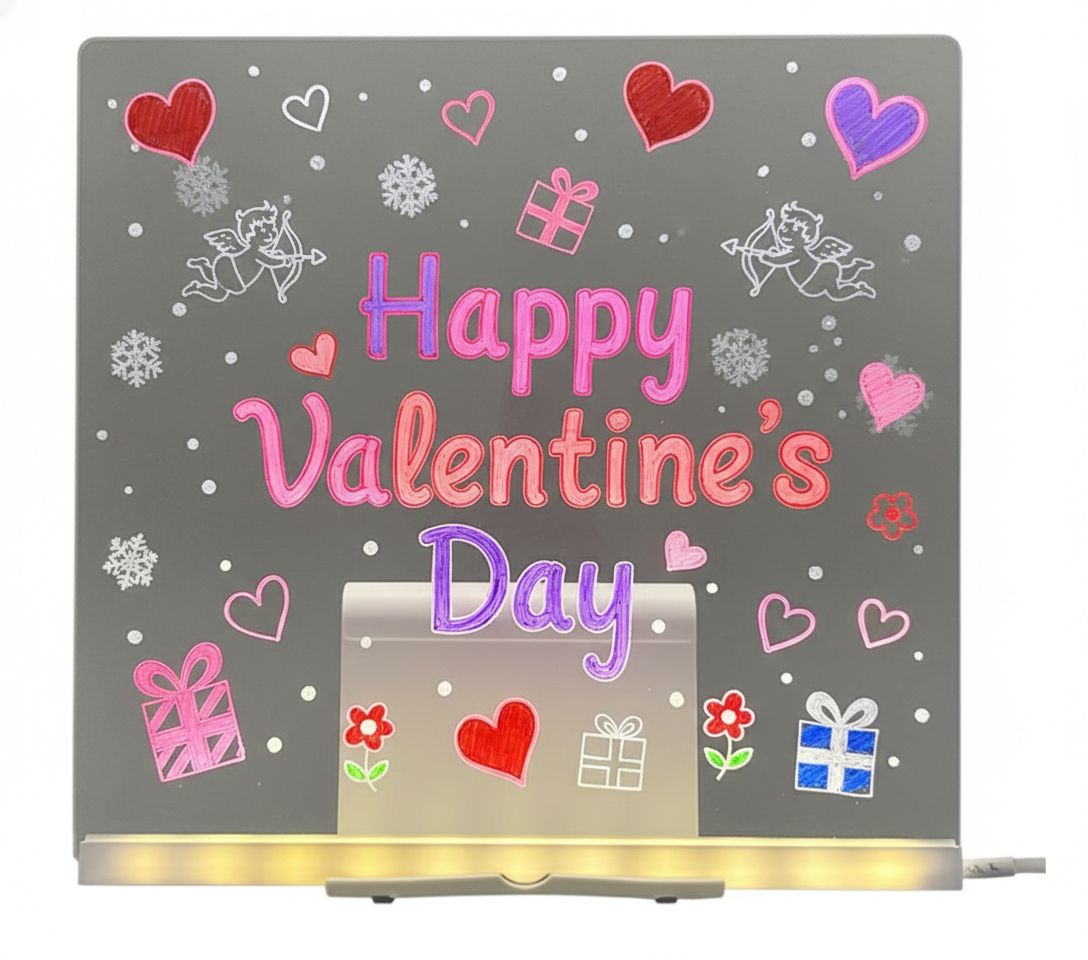 3D LED Acrylic Message Board- Write & glow gift light
